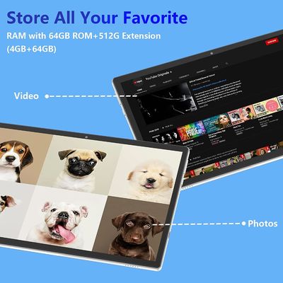 注文Android11クォードの中心10のインチウルトラブック 1280x800 IPS 4GB+64GB