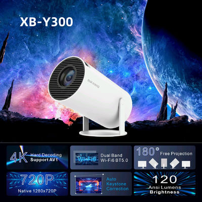 8G ROM ストレージ 4K HD プロジェクター 4コア ARM Cortex-A53 CPU と Mali-G31 GPU